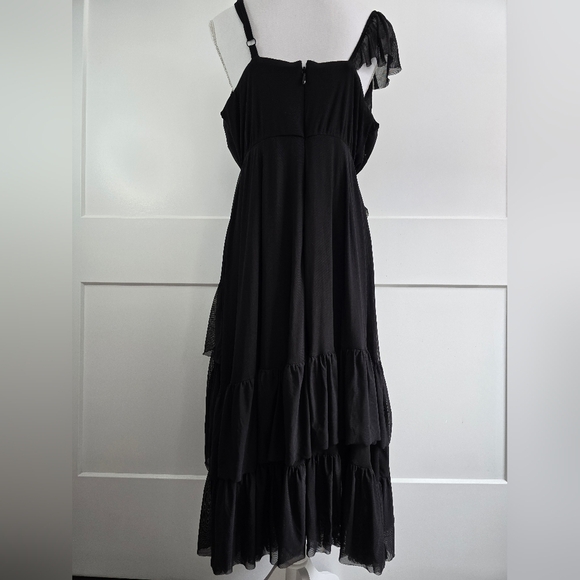 Torrid Elegant Black One-Shoulder Ruffle Dress - Picture 12 of 14